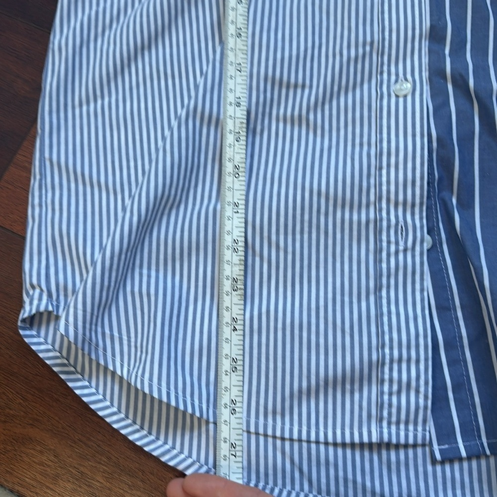 Abercrombie & Fitch Color Block Oversized Button … - image 3